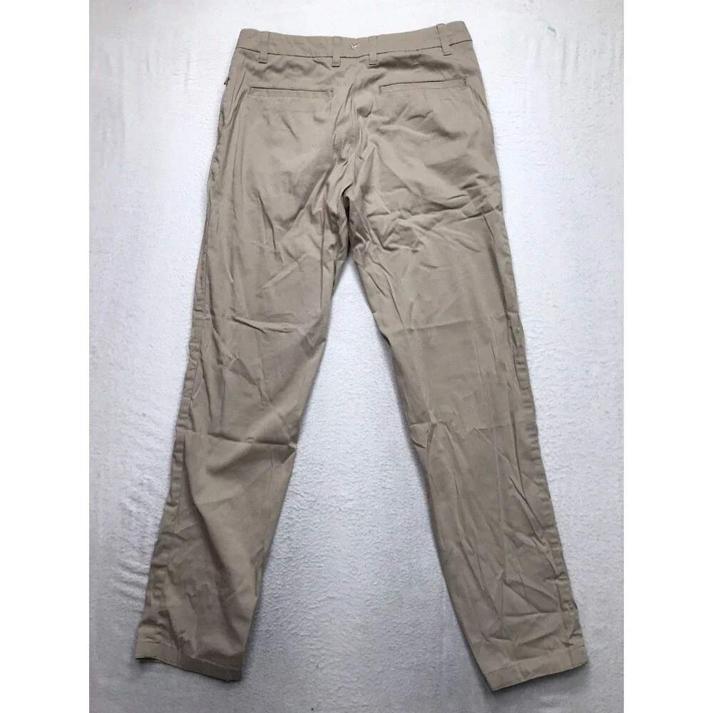 BIRDDOGS Pants Men 32x32 Stretch Tan Performance Golf Stretch Lined Chino